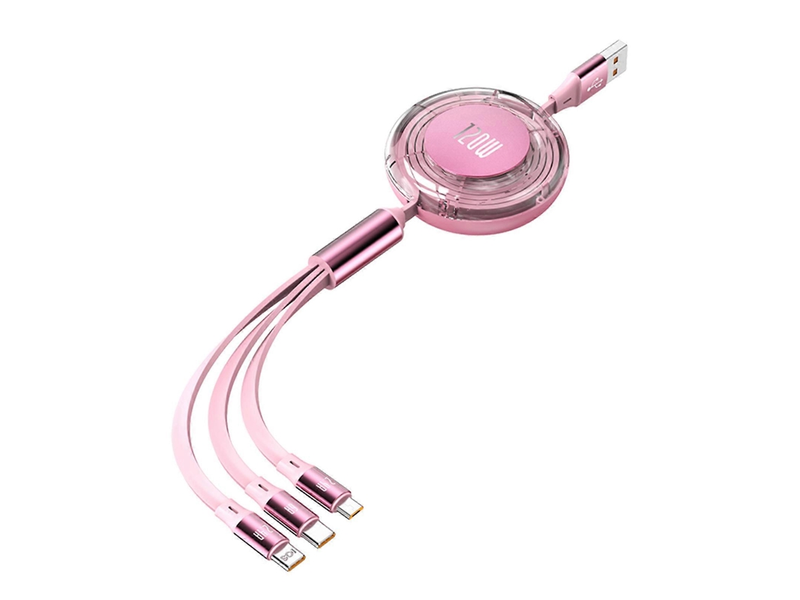 Lurelia Cabo Usb Usb-c Para Micro 3 Em 1, 120 W, Auscultadores, Transferência De Dados