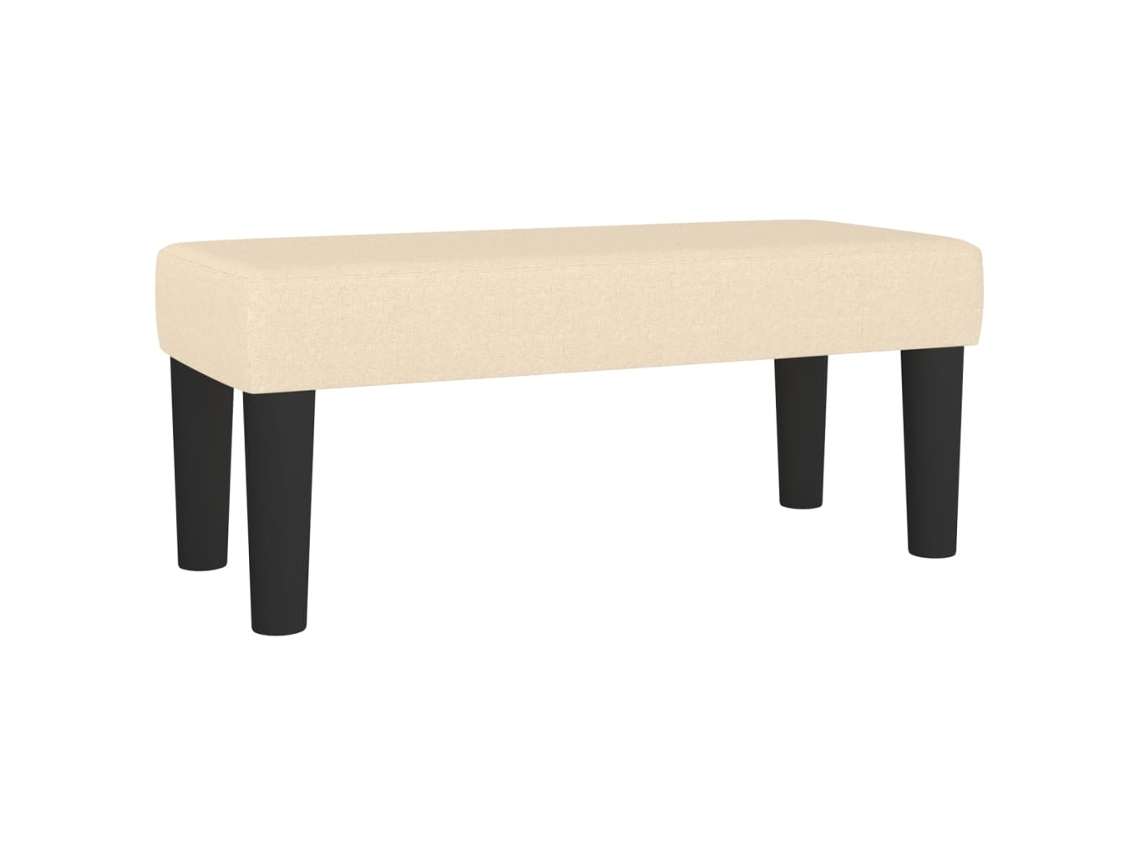 Bench, Benches Vidaxl Creme Tecido (70 X 30 X 30 Cm)