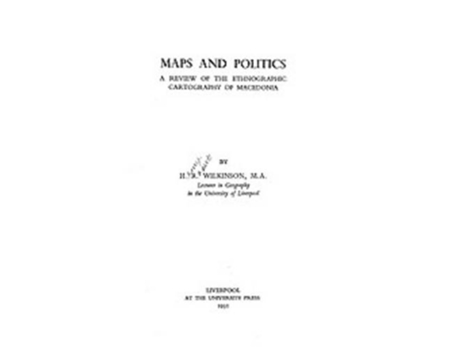 Livro Maps and Politics de Henry Robert Wilkinson (Inglês - Capa Dura)