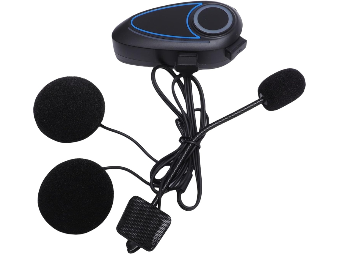 Haut-parleur De Casque Bluetooth 40 Mm Redução De Ruído Para Chamadas Clairs Casque De Moto Com Luz Ambiente