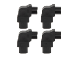Aetheria 4pcs Adaptador Iec320 C8 para Iec320 C5 Ângulo Direito 2.5‑10a Conversor de Energia para Laptop Pc