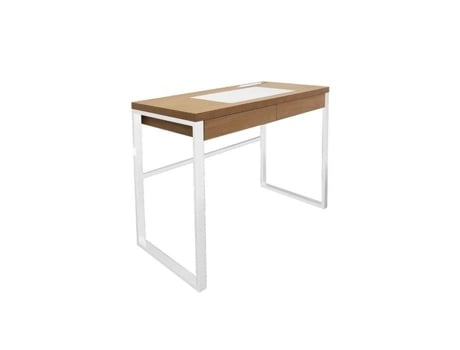 Mesa Industrial - THE CONCEPT FACTORY - C. 100 x A. 74 cm - Branco - Metal - 1 gaveta
