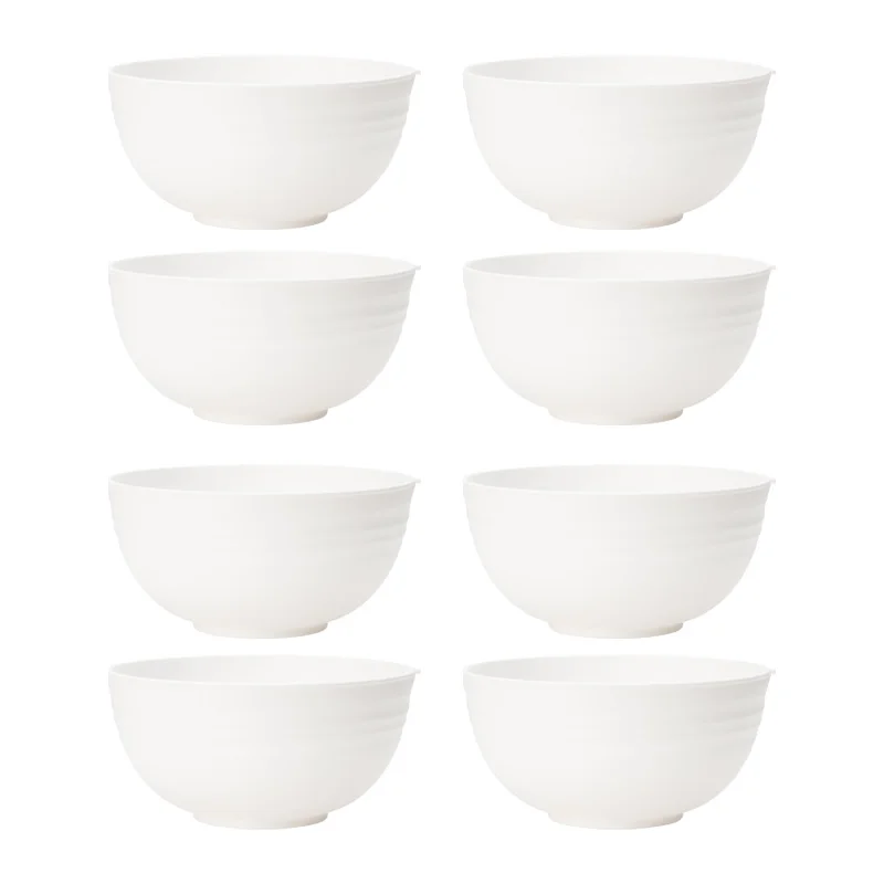 Conjunto De Talheres De Plástico Reutilizáveis (8 Peças Brancas), Ideais Para Sobremesas E Lanches, Fáceis De Transportar.