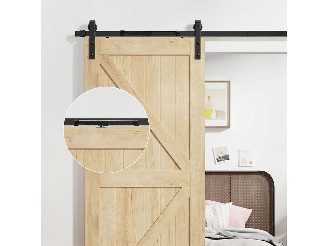 Fecho Suave Para Porta De Grange Com Design Atualizado, Sem Furos E Espaçadores Incluídos