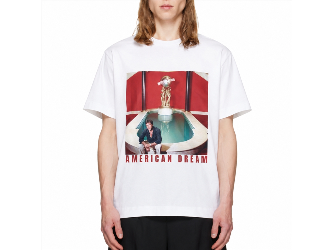 Rockinstone Scarface Movie A Dreamer White Adult T-shirt Size:m