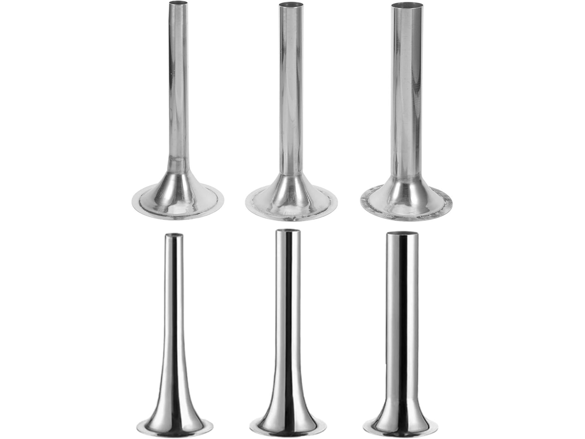 Toyvian Conjunto De 6 Peças Acessórios Cozinha Em Aço Para Recheio Mm Compatível Com Tubos Preparo Carne, Acessórios