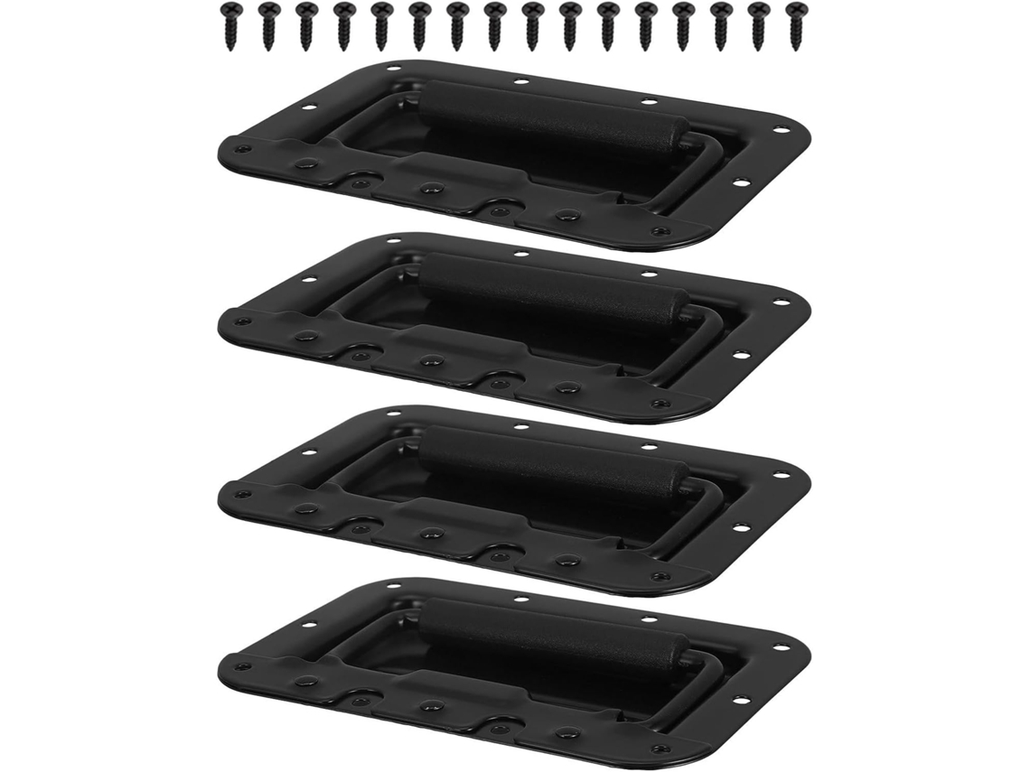 Uonlytech Conjunto De 4 Alças Metálicas Reforçadas Com Mola E Parafusos Para Caixas Acústicas Gabinetes