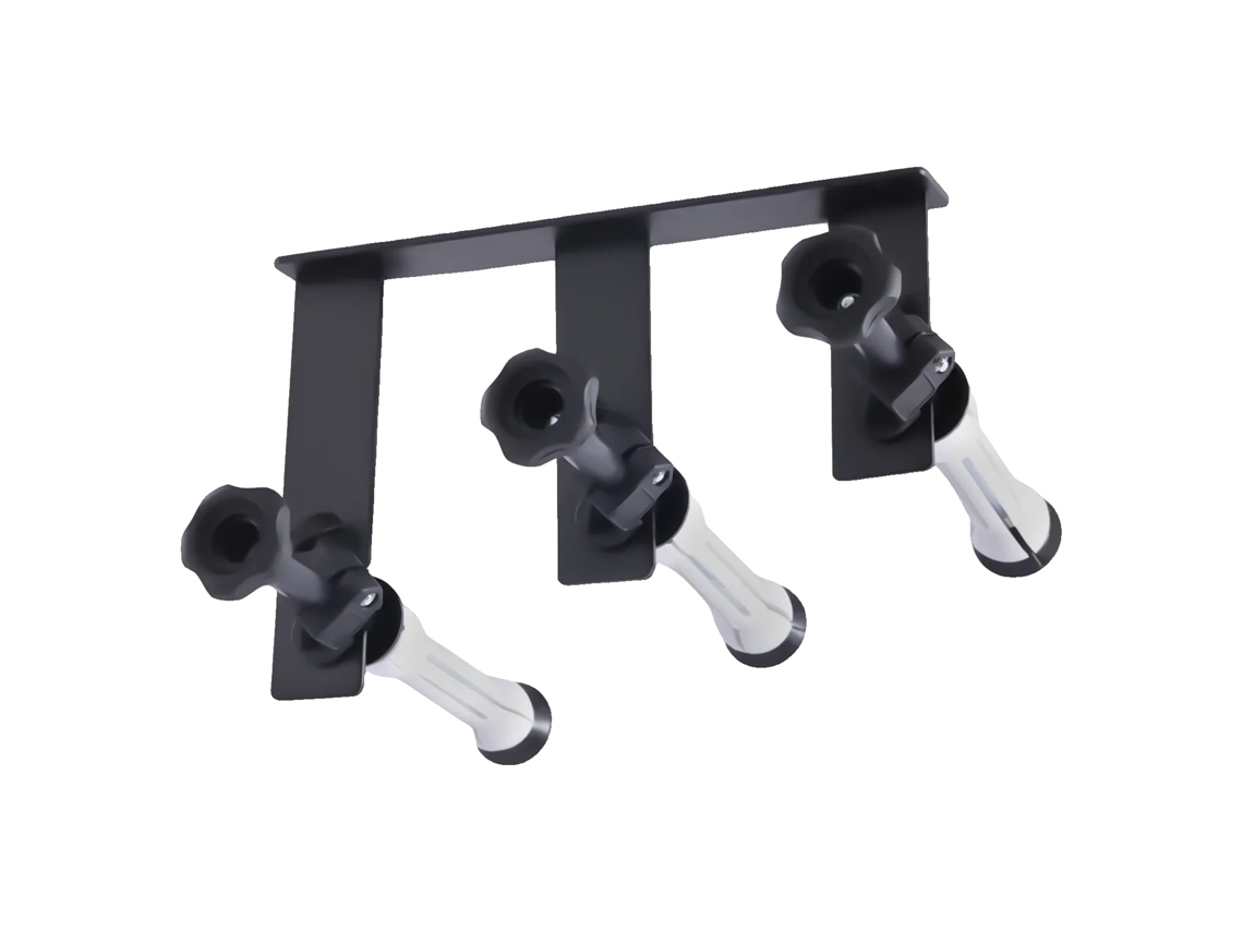 Sistema De Suporte Para Fundo De Fotografia, Design De 3 Rolos, Alta Capacidade De Carga, Material Durável, Preto Oem
