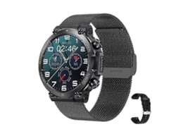 Relógio inteligente militar para homens, smartwatch robusto com monitor de frequência cardíaca e rastreador de condicionamento físico para bicicleta elétrica (atende e faz chamadas)