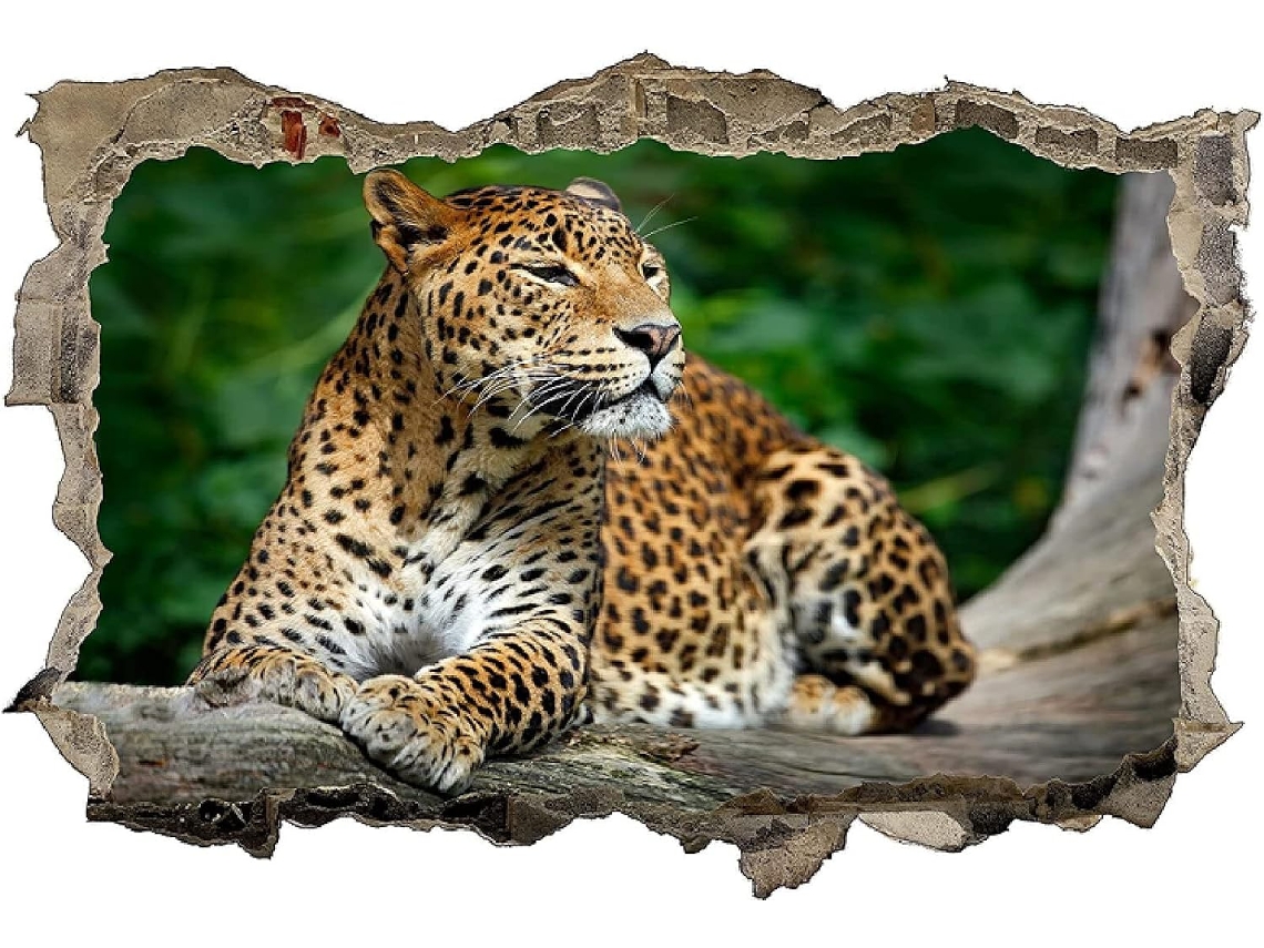 Adesivo de parede 3D com tema natureza, em PVC, para decoração de janelas, quartos, salas de estar e escritórios (42x62cm).