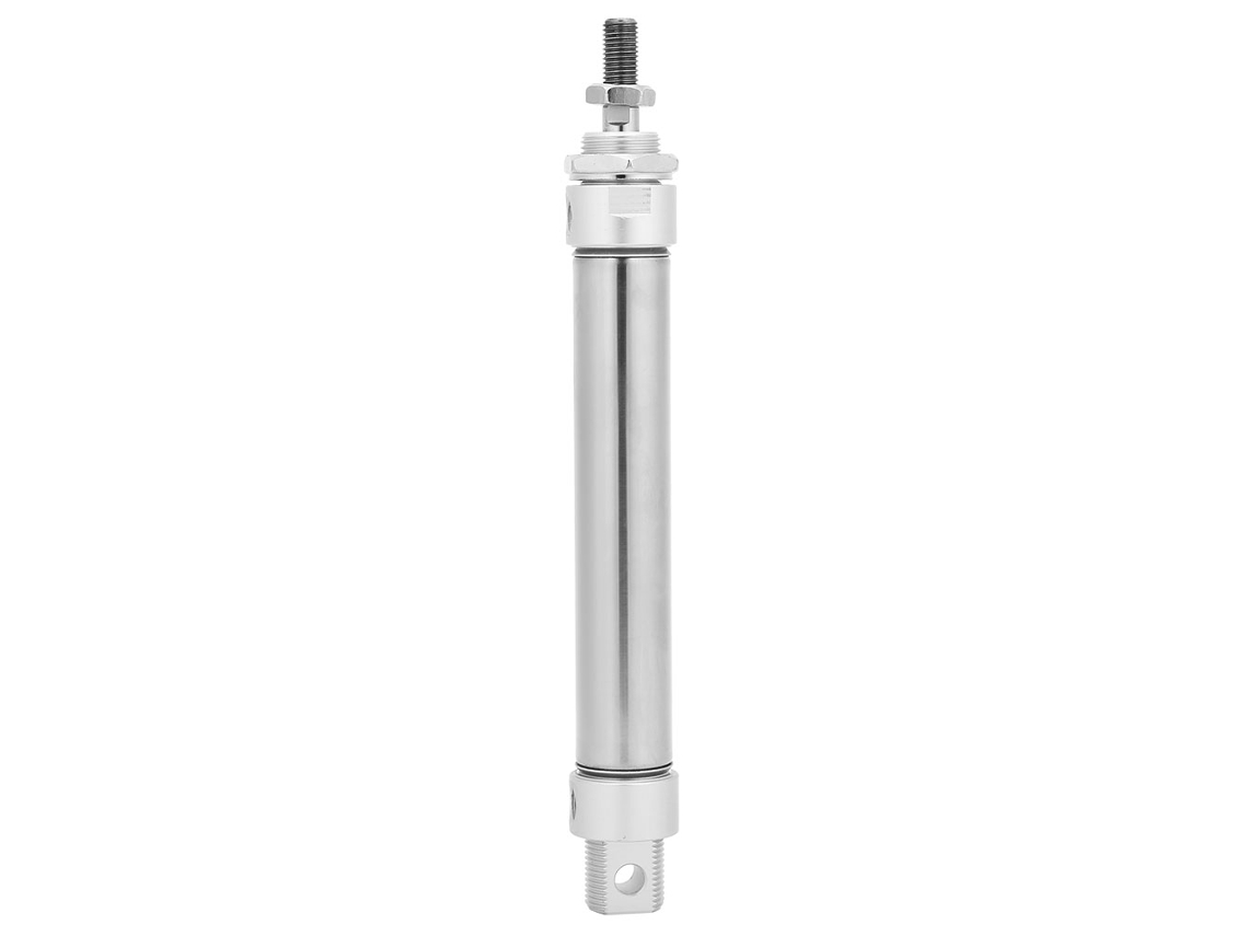 Mini Cilindro De Ar Ma25 De Aço Inoxidável Redondo Bimotor Pneumático 25mm X 200