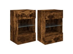 Wall Cabinet, Wall Cabinets Vidaxl Marrom Madeira Processada (n/a)