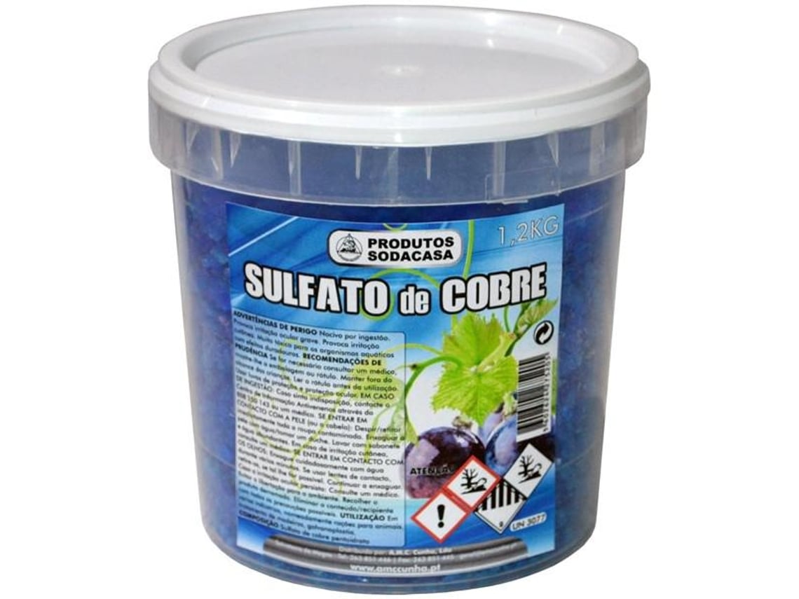 Sulfato Cobre Balde 1.2kg