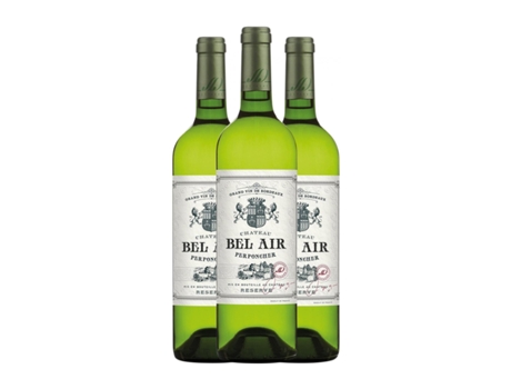 Vinho branco CHÂTEAU BEL AIR PERPONCHER Sauvignon Branca Bordeaux Reserva (0.75 L - 3 Unidades)