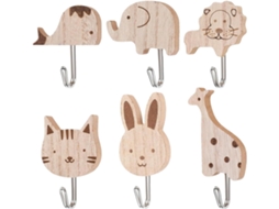 Ganchos De Parede Decorativos – Em Formato Animais Para Quartos Infantis, Cabides Autoadesivos, Suportes De Toalha Com