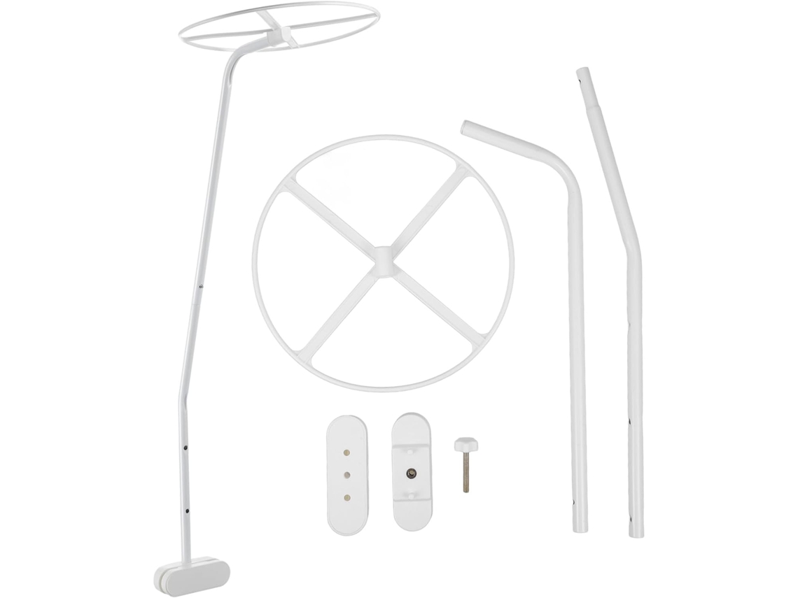 Suporte Para Mosquiteiro Heallily Berço, Em Aço, Branco, Seguro, Durável E Adequado Para Berços De Bebês