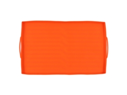 Esteira de Chapa Primerox de Silicone para Churrasco, Antiaderente com Alça Laranja com M/Marca