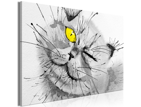 Quadro ARTGEIST Happy Look (1 Part) Wide Yellow (120x80)