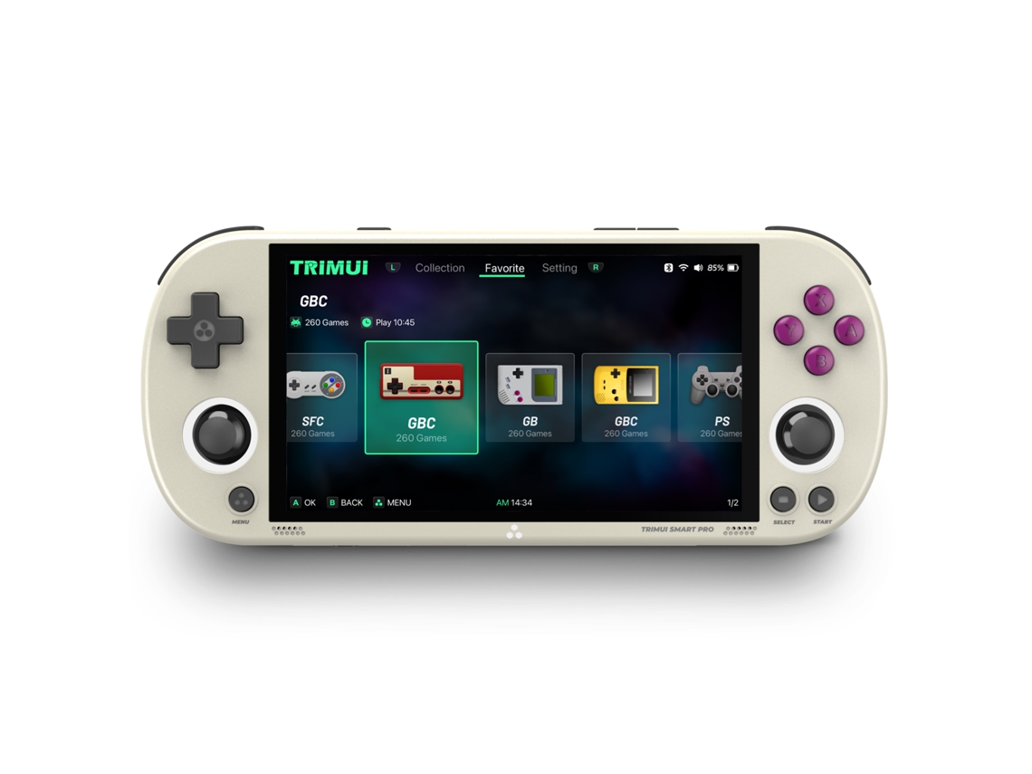 Console portátil com sistema Linux e tela IPS de 4.96 polegadas EOOCOO