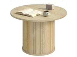 Mesa de Centro Redonda Ø60x40cm com base coluna,para sala e quarto BTFORUS