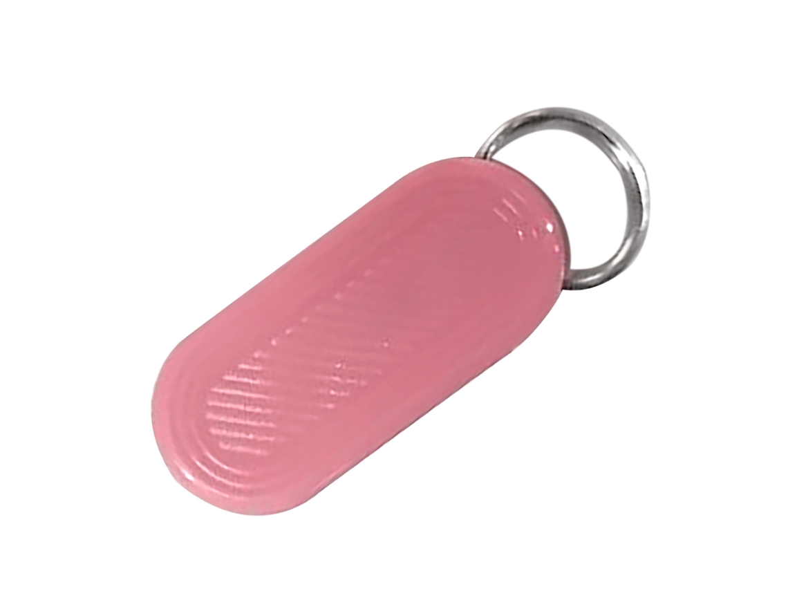 Cadeado de Segurança Caixa de Remédios Portátil com Porta chaves Plástico Mini para Viagens Rosa