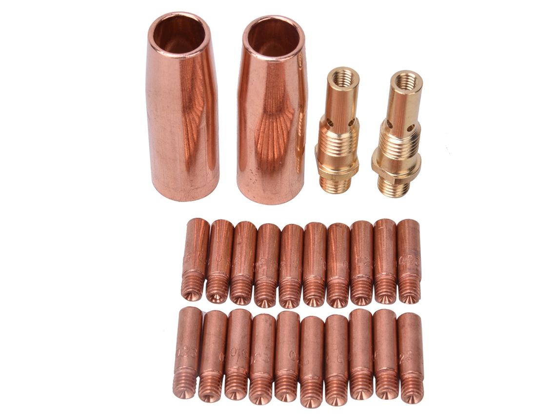Kit De Acessórios Para Pistola De Soldadura: Bocal 21-50, Difusor De Gás 35-50, Ponta De Contato 11-23