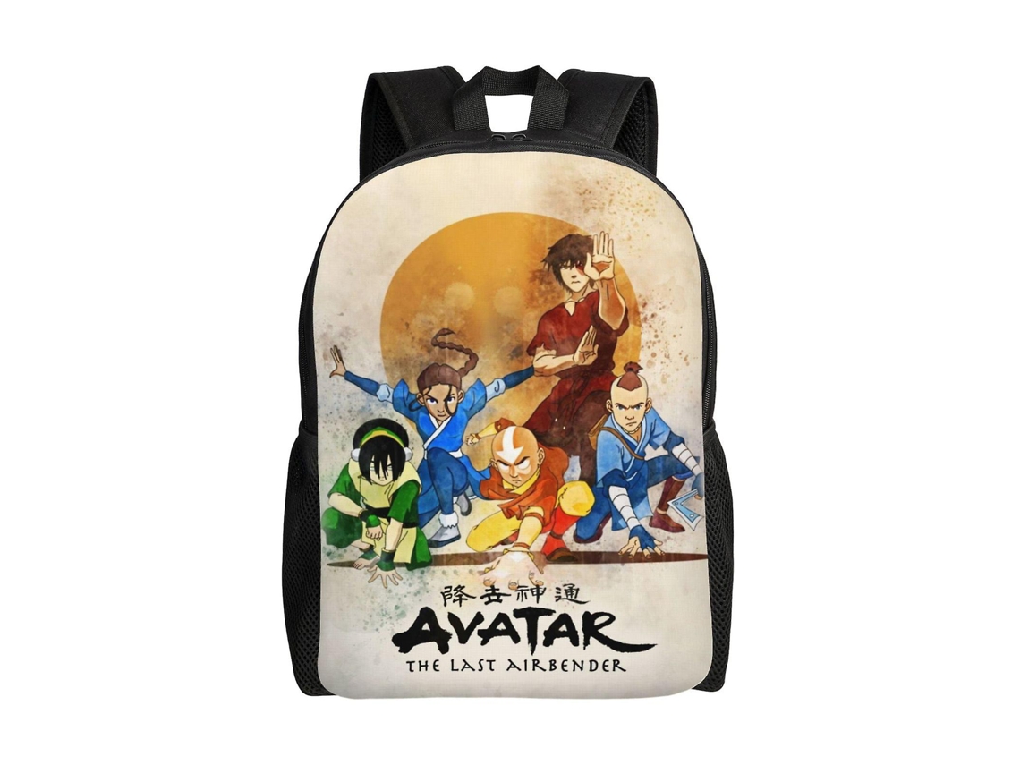Mochila Escolar Avatar A Lenda De Aang Infantil Grande Para Escola, Escritório, Viagens E Atividades Ao Ar Livre Aquaforge