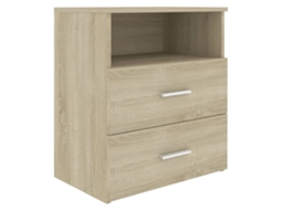 Bed Cabinet, Bed Cabinets Vidaxl Marrom Madeira Processada (n/a)