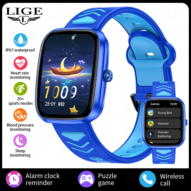 (azul Silício) Smartwatch De 1,75 Polegadas Com Chamadas Bluetooth Hd_glo