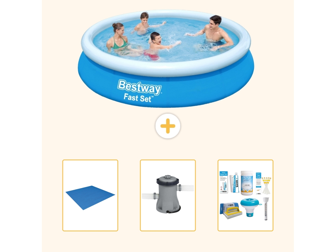 Bestway Piscina Bestway Fast Set Redonda - 366x76 Cm - 4-peças S22267