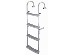 Stainless Steel Folding Ladder 90 Crook Cinzento 33 Stepsplastimo