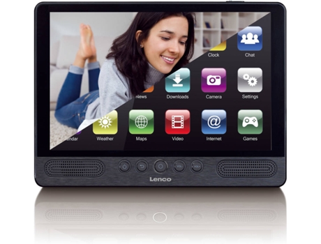 Leitor de DVD portátil LENCO 10'' TDV 1000 — Ecrã Simples | 10'' | USB