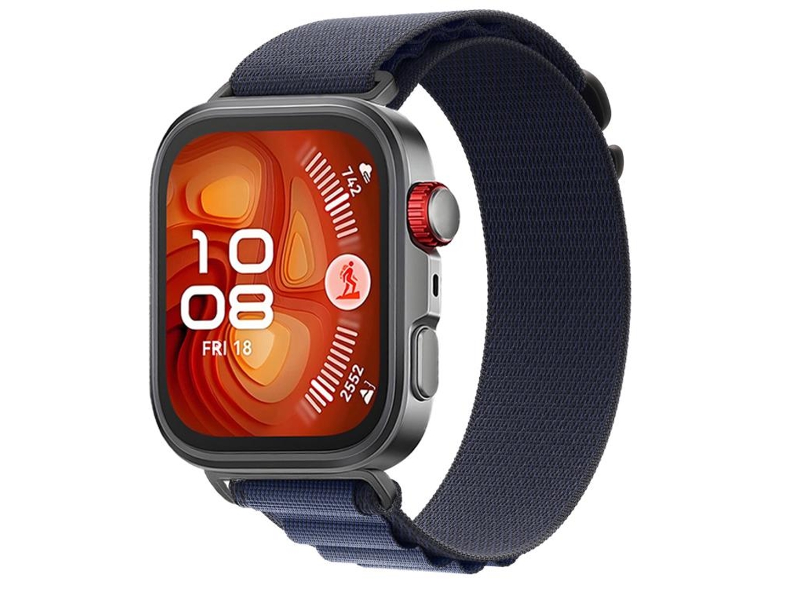 Bracelete para Huawei Watch Ultimate 2 silicone bicolor grãos verticais preto e laranja XIAOMOYU