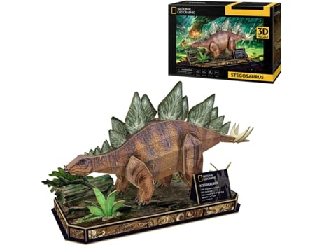 Puzzle 3D TOYTOWN National Geographic - Stegosaurus (62 Peças)