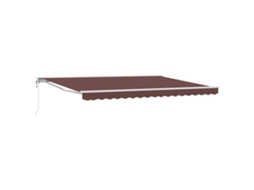 Conjunto 1 Toldo Retrátil Vidaxl Branco Alumínio (4 × 3 M)