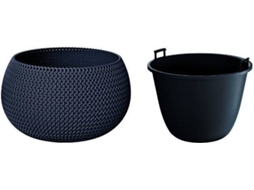 Vaso PROSPERPLAST Splofy Bowl (Cinzento - 37 x 37 x 21.8 cm)