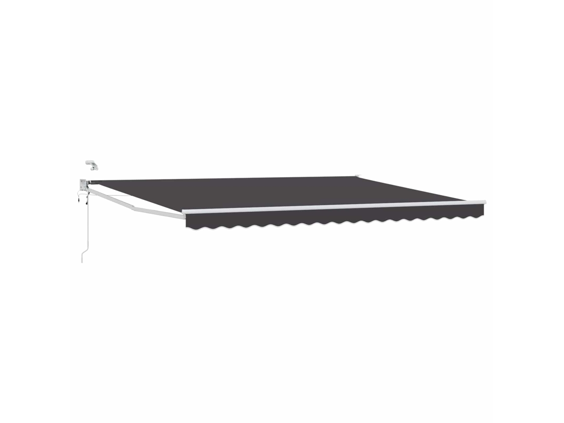 Conjunto 1 Toldo Elétrico Vidaxl Antracite Poliéster (4 X 2 M)