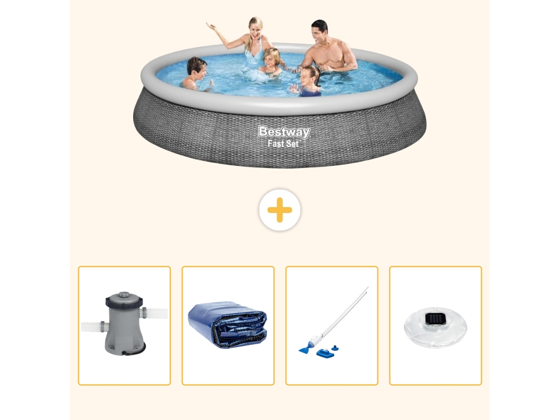 Bestway Piscina Bestway Fast Set Redonda - 396x84 Cm - 5-peças S204