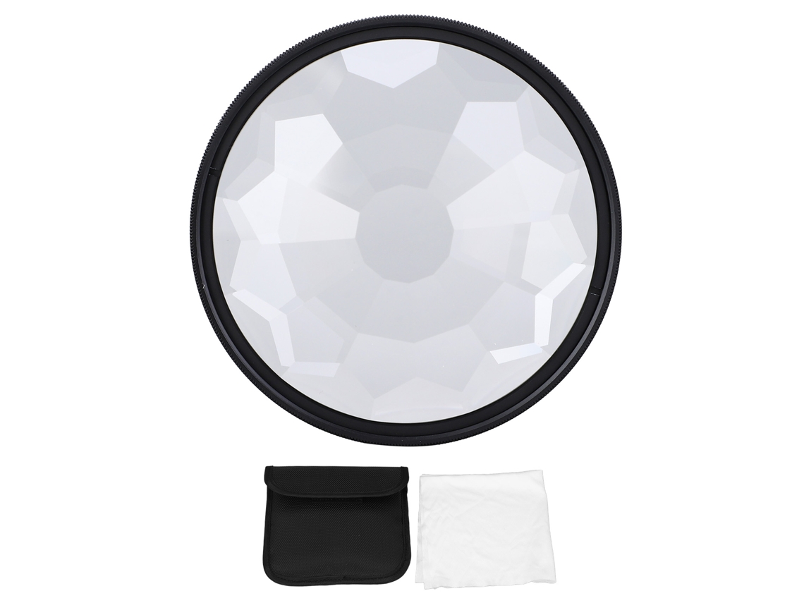67mm Kaleidoscope Filter Double Sided Multi Layer Coating Optical Glass Waterproof Scratch Resistant Kaleidoscope Prism Special Effect Filter