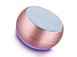 Mini Alto Falantes Bluetooth Portáteis Com Led Nostalgia88