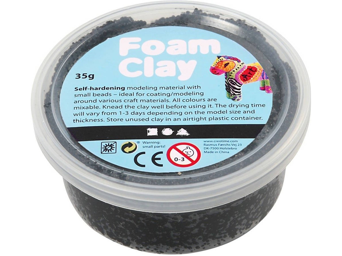 Slime CREATIV COMPANY Foam Clay Preto 35 g