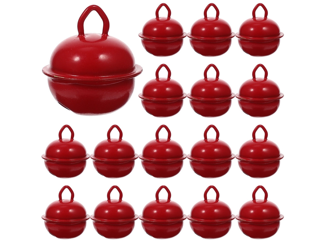 20 Peças Pequenas Bolas de Sino Abrindo Decoração de Árvore de Natal SUNNY SPACES