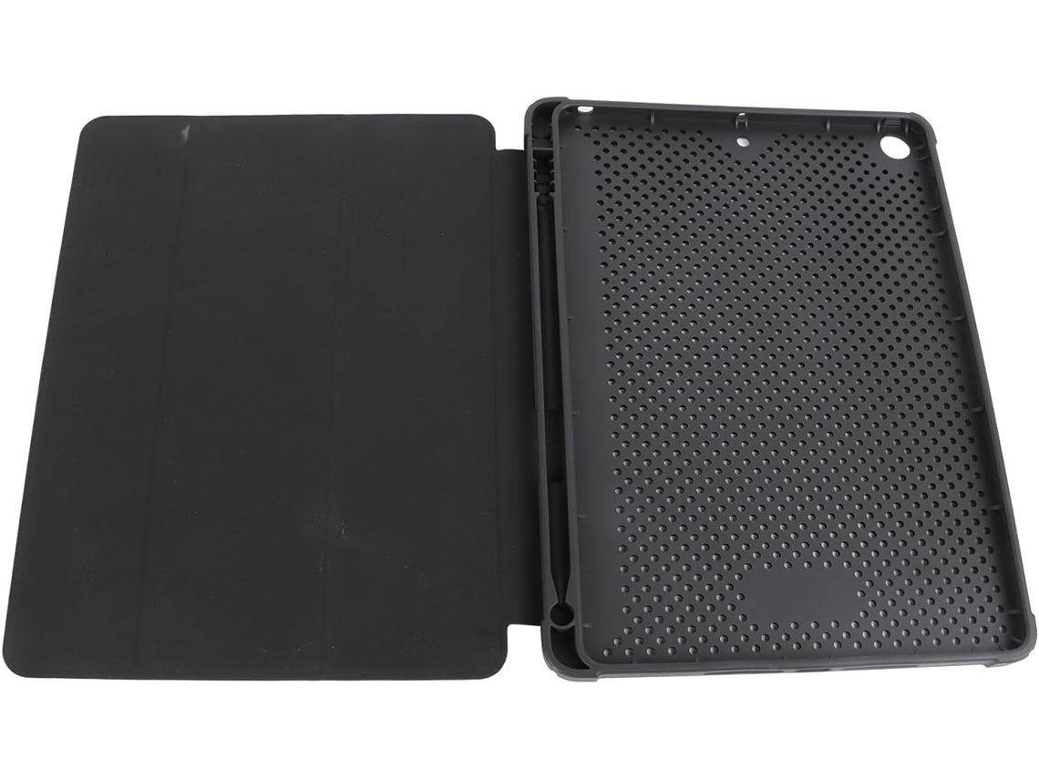 Capa para Tablet de 10,2 Polegadas, Couro Pu Respirável, Porta canetas, Dissipação de Calor. SFUSHOS