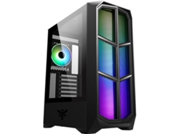 Caixa de Pc Média Torre Atx com Painel de Vidro ITEK Vertibra Y210 Rgb