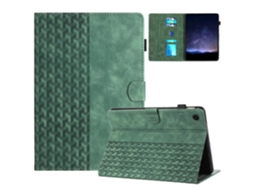 Capa para tablet inteligente em couro com relevo Webake e blocos de montar