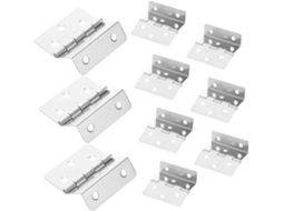 Conjunto De 10 Dobradiças Dobráveis Para Armários, Em Ângulo Reto,