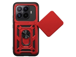Capa Para O Xiaomi 17t Com Tampa Deslizante Para A Câmara E Anel Magnético