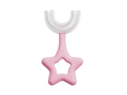 Escova de Dentes em Formato U para Crianças, Bebês e Crianças Pequenas, com Cabeça Silicone Macio Qualidade Al Imentar, Ideal GOKOCO