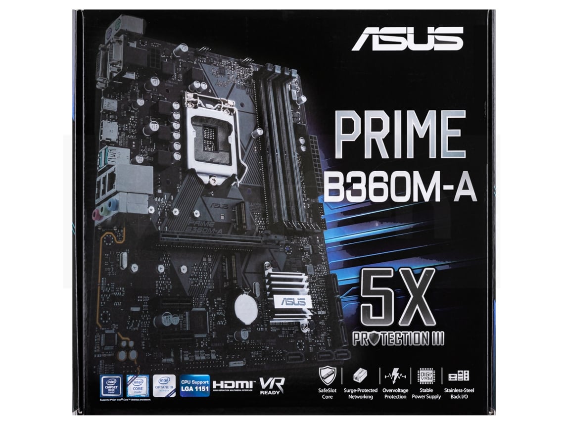 Motherboard ASUS Prime B360M-A (Socket LGA 1151 - Intel B360 - Micro ...