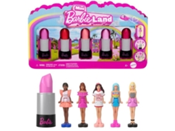 Conjunto de batom BARBIE Mini BarbieLand 6 com mini bonecas - JBD26